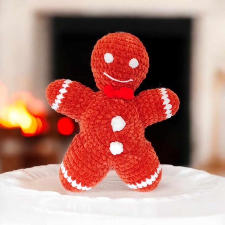 Bonhomme pain d epices crochet fait main decoration Noel