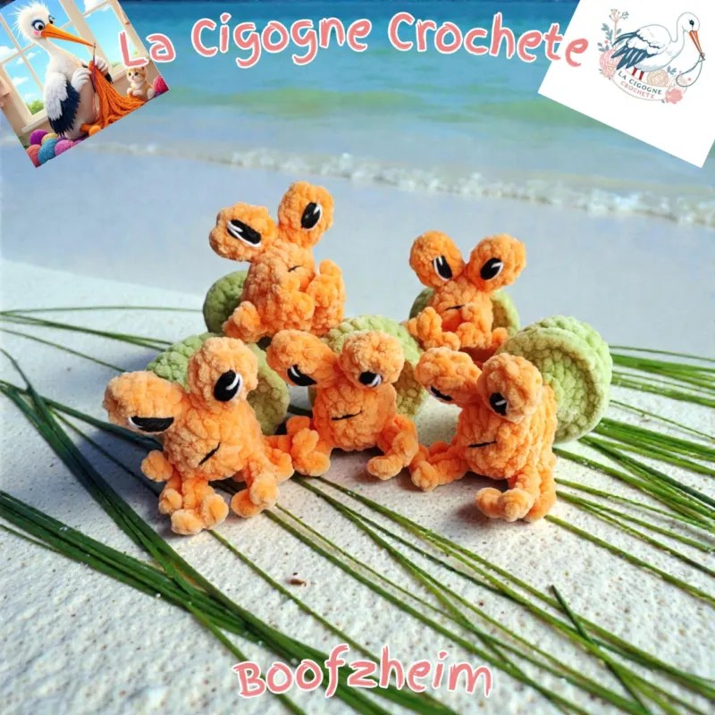 Bernard l hermite crochet fait main modele 4