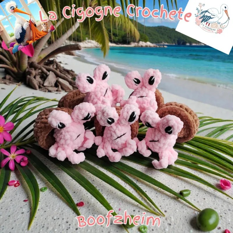 Bernard l hermite crochet fait main modele 5