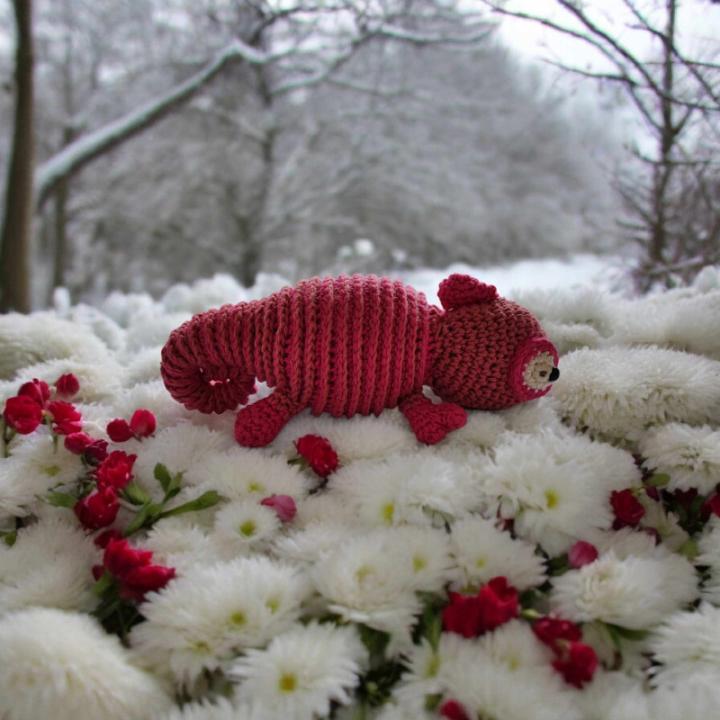 Cameleon crochet fait main modele 1