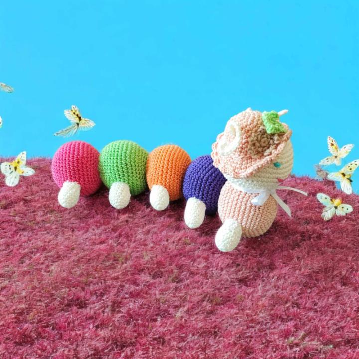 Chenille crochet fait main peluche artisanale