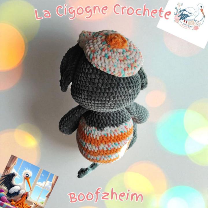 Détail crochet éléphant XL fait main