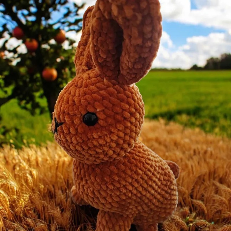 Lapin crochet fait main peluche artisanale