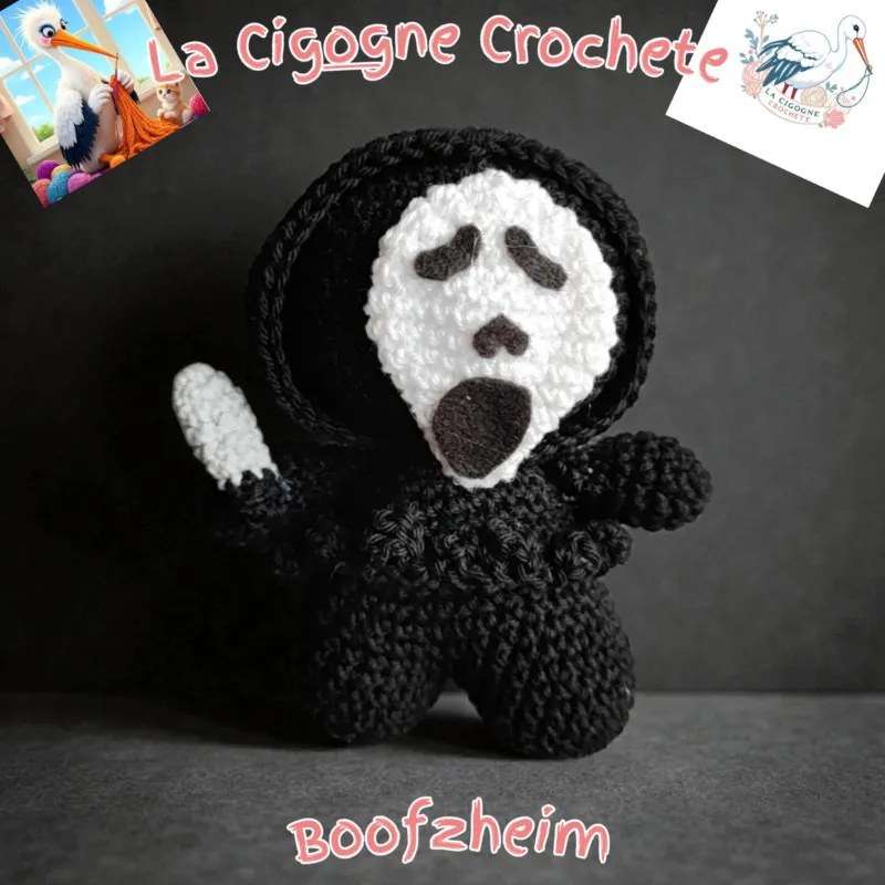 Personnage Halloween crochet fait main figurine artisanale
