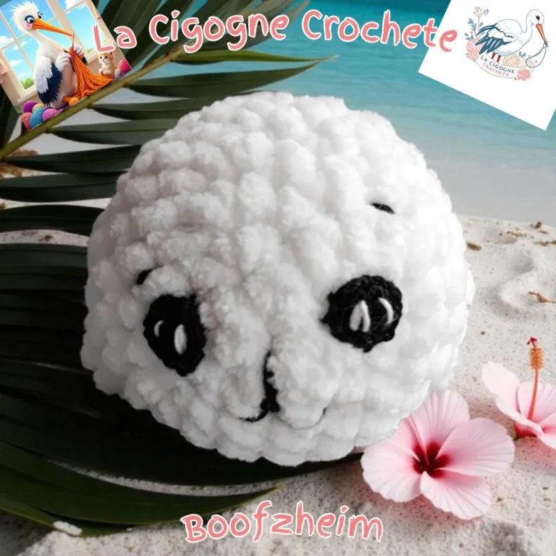 Phoque bébé crochet fait main modèle 1