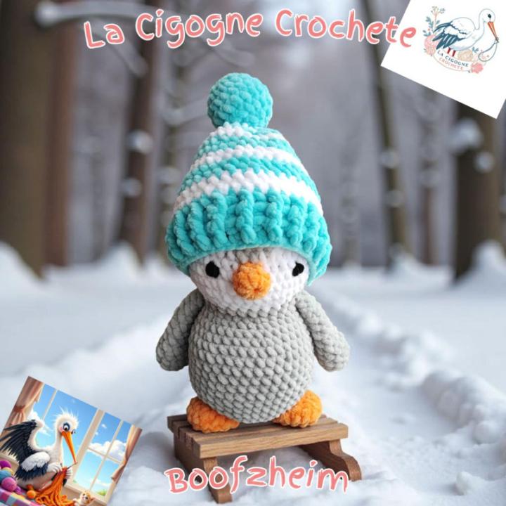 Pingouin crochet fait main modèle 1