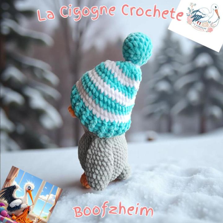 Pingouin crochet fait main modèle 1