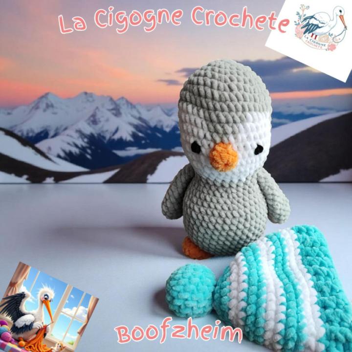 Pingouin crochet fait main modèle 1