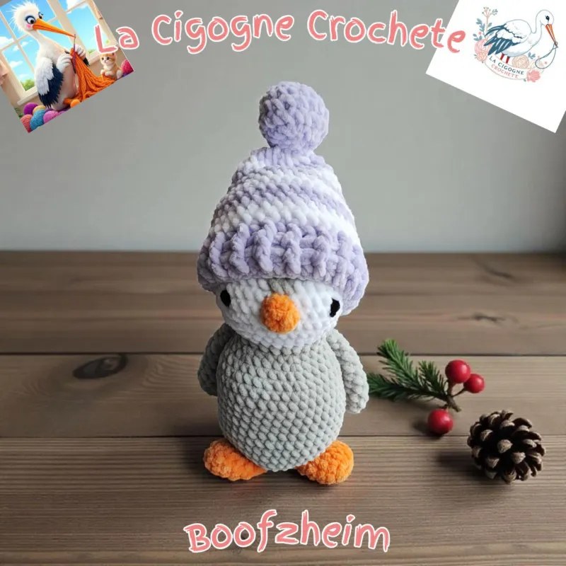 Pingouin crochet fait main modèle 2