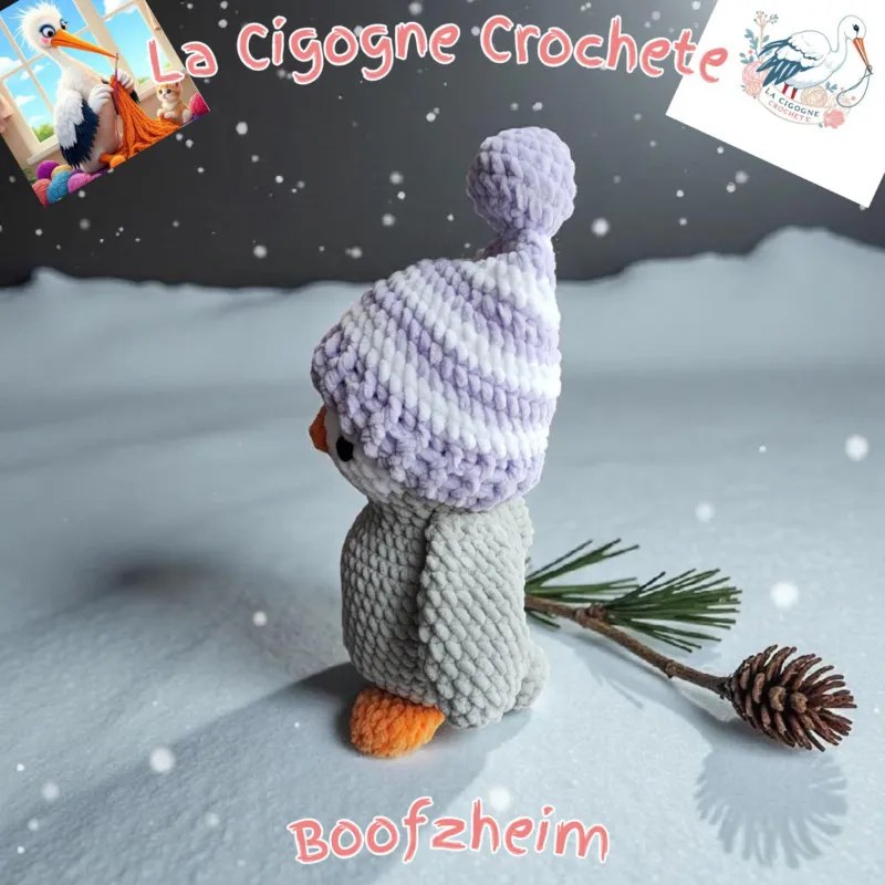 Pingouin crochet fait main modèle 2