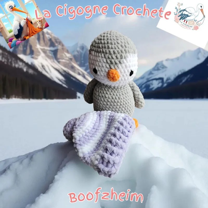 Pingouin crochet fait main modèle 2