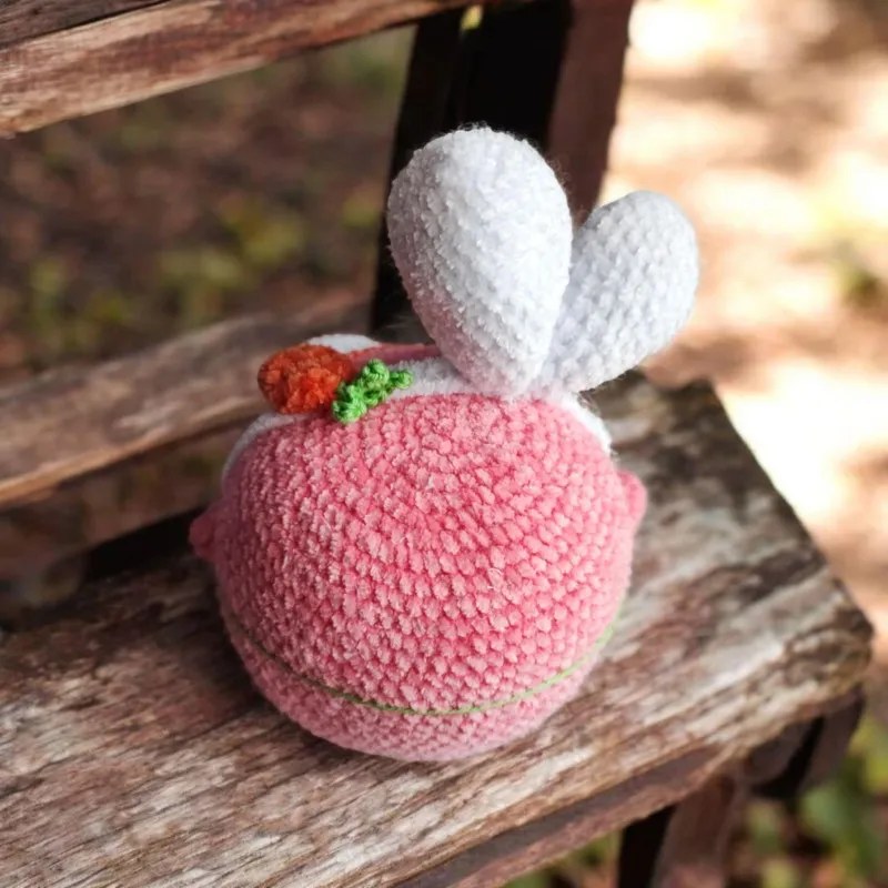 Poule ronde crochet fait main modèle 5