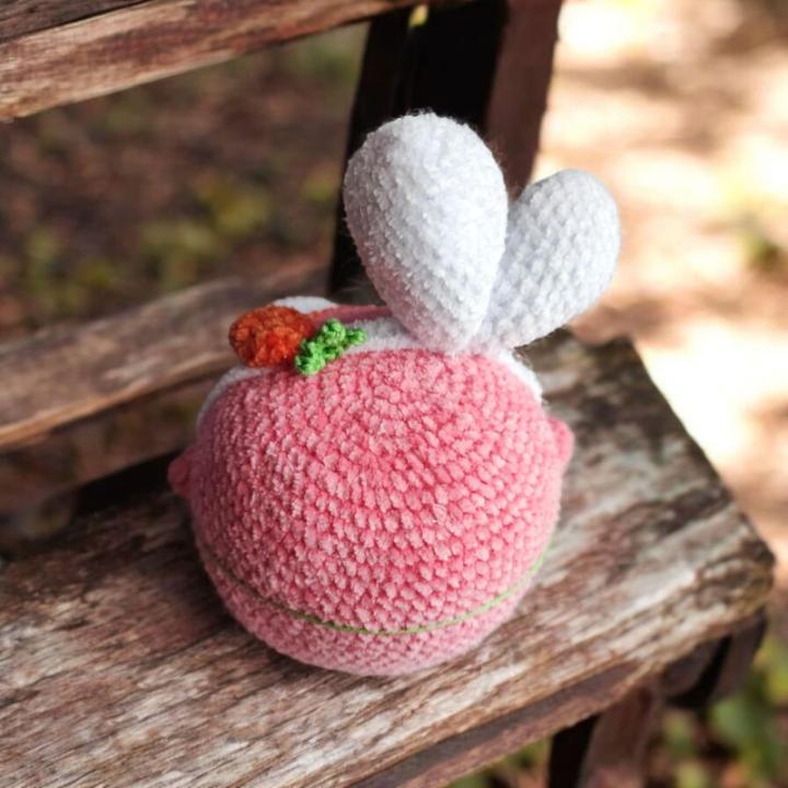 Poule ronde crochet fait main modèle 5