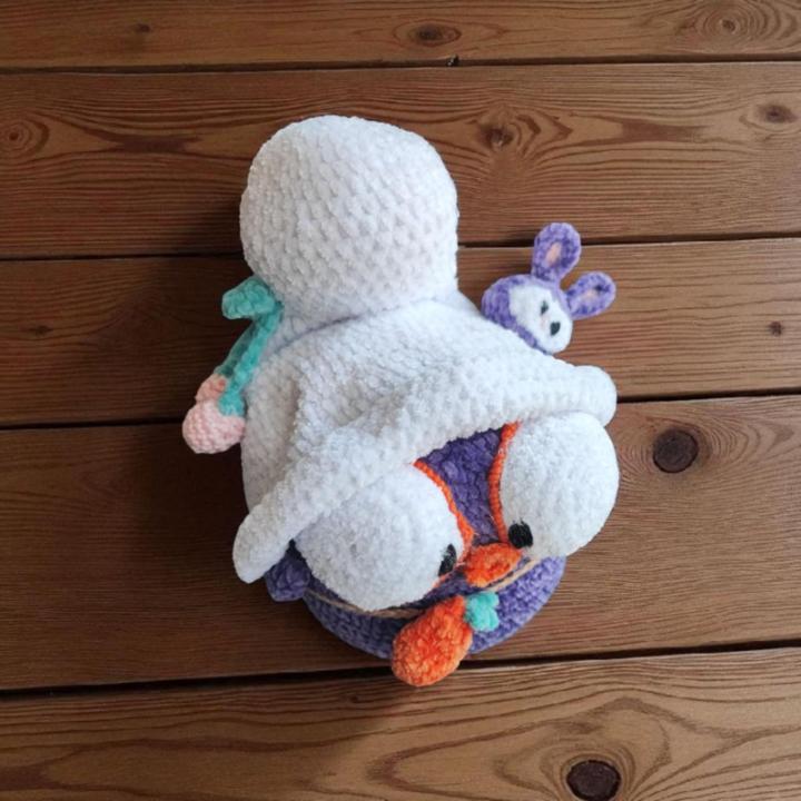 Poule ronde crochet fait main modèle 6