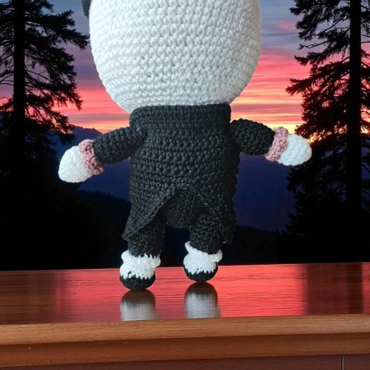 Squelette crochet fait main décoration Halloween