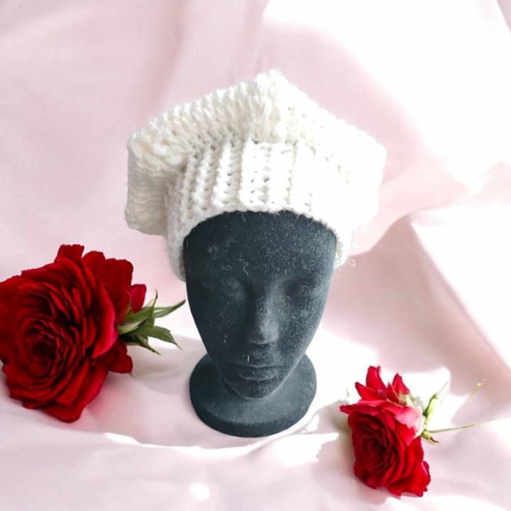Beret crochet fait main modele 3