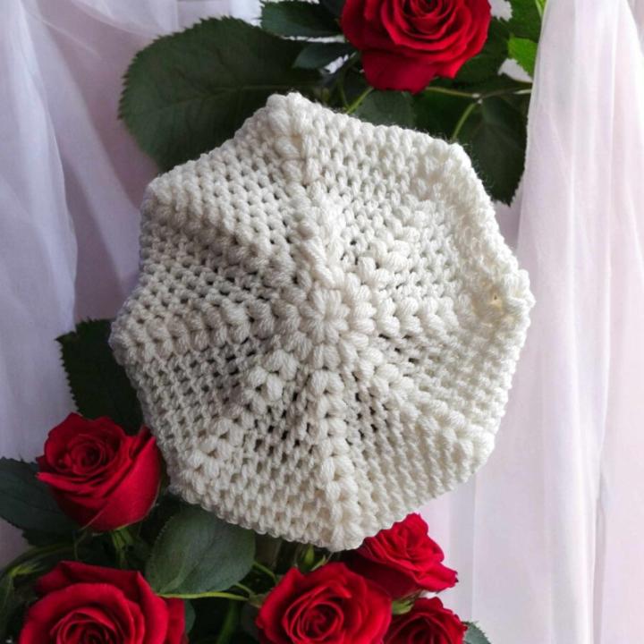 Beret crochet fait main modele 3