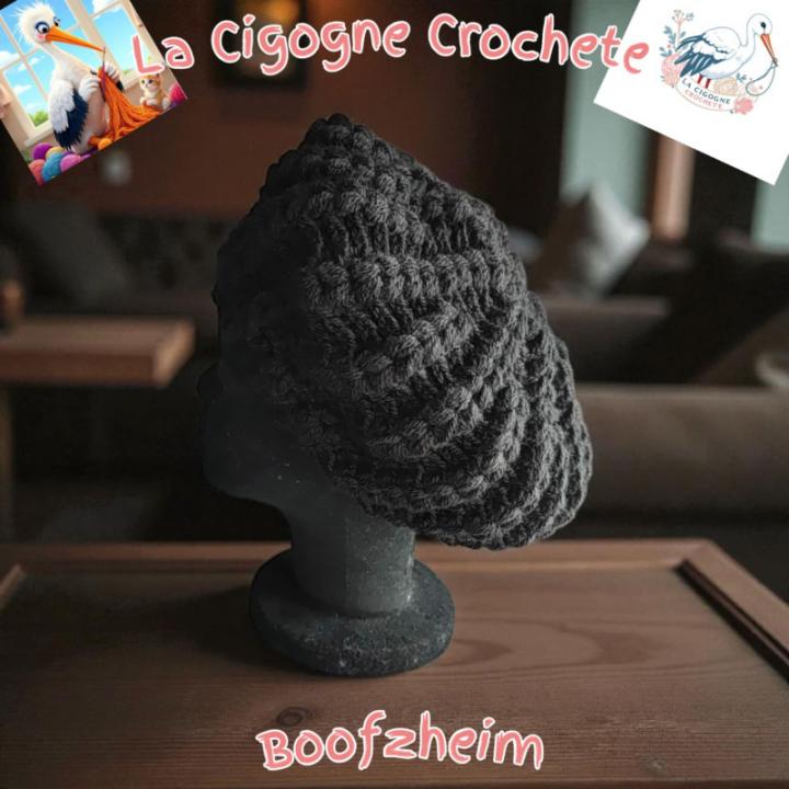 Beret crochet fait main modele 6