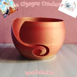 Bol a Laine Crochet Modele 1 | Support Pelote Tricot Accessoire Pratique | La Cigogne Crochete