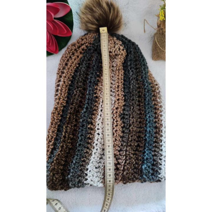 Bonnet adulte crochet fait main modele 1