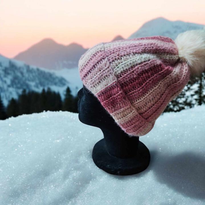 Bonnet adulte crochet fait main modele 6