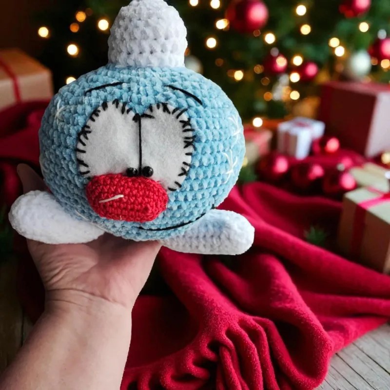 Boule de Noel crochet fait main decoration artisanale