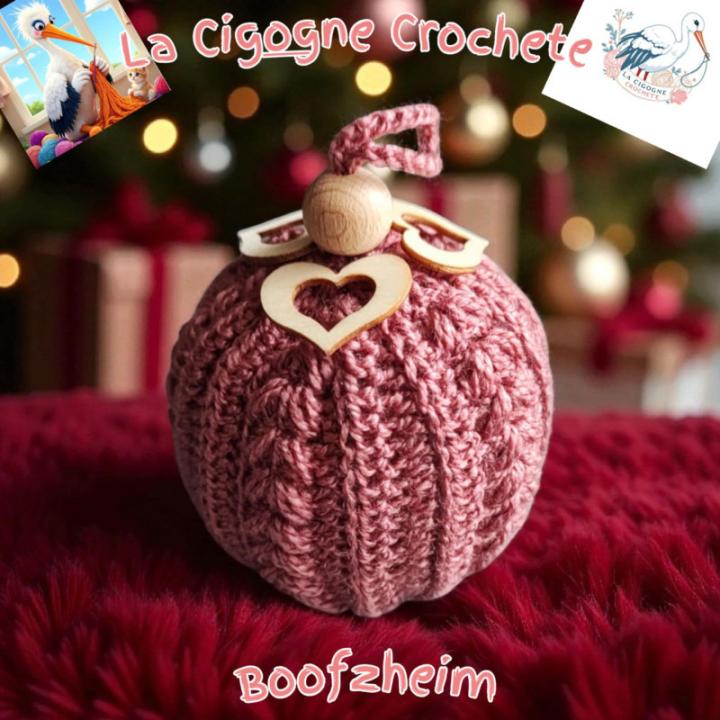 Boule de Noel 6 crochet fait main