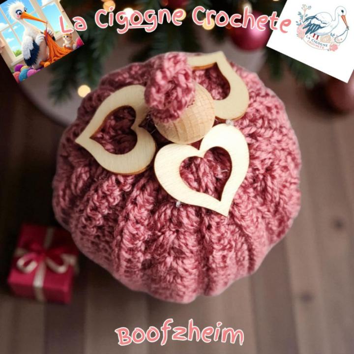 Boule de Noel 6 crochet fait main