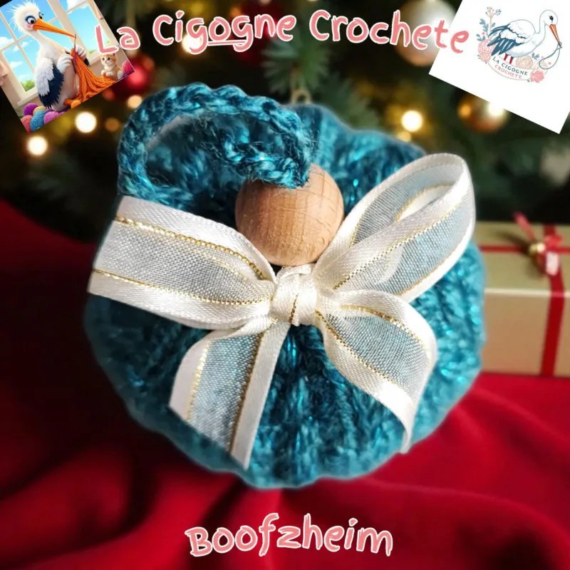 Boule de Noel 8 crochet fait main