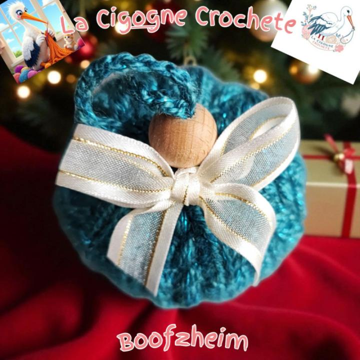 Boule de Noel 8 crochet fait main