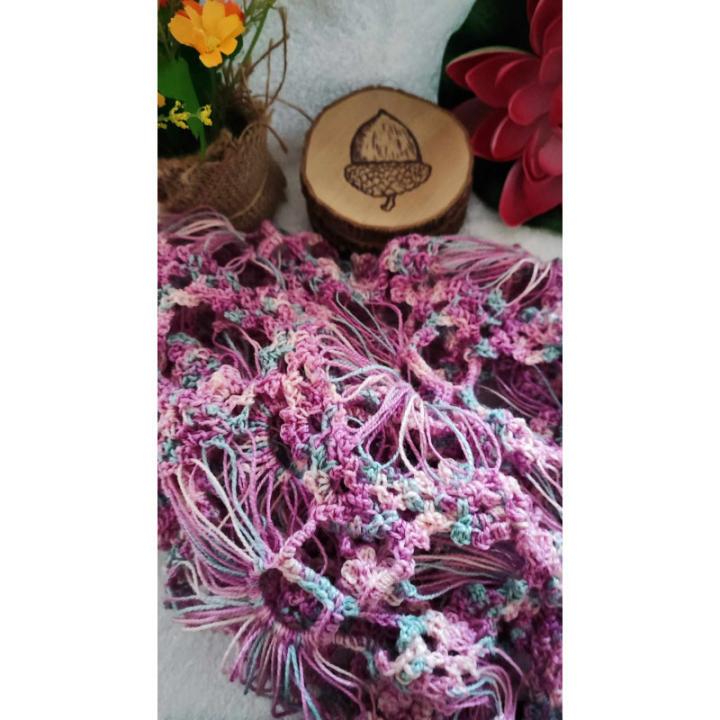 Chale crochet fait main modele 8