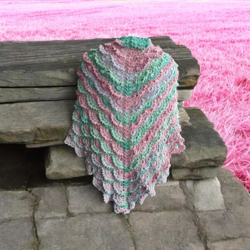 Chale crochet fait main modele 10