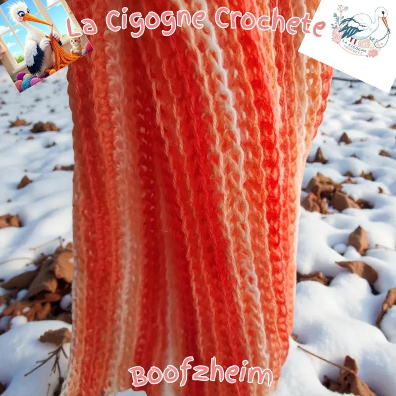 Écharpe crochet fait main modele 1