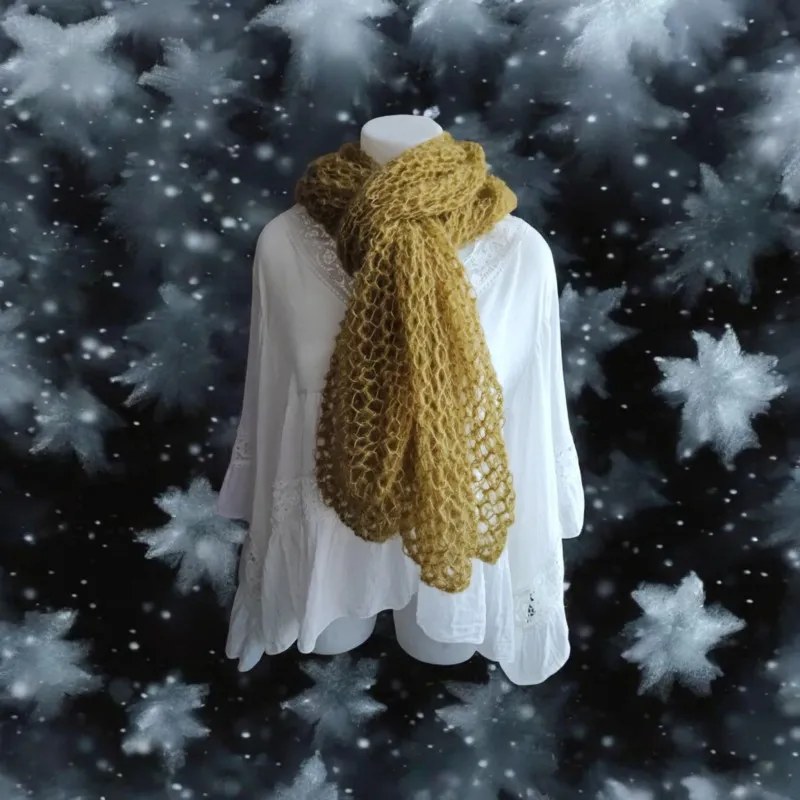 Écharpe crochet fait main modèle 2