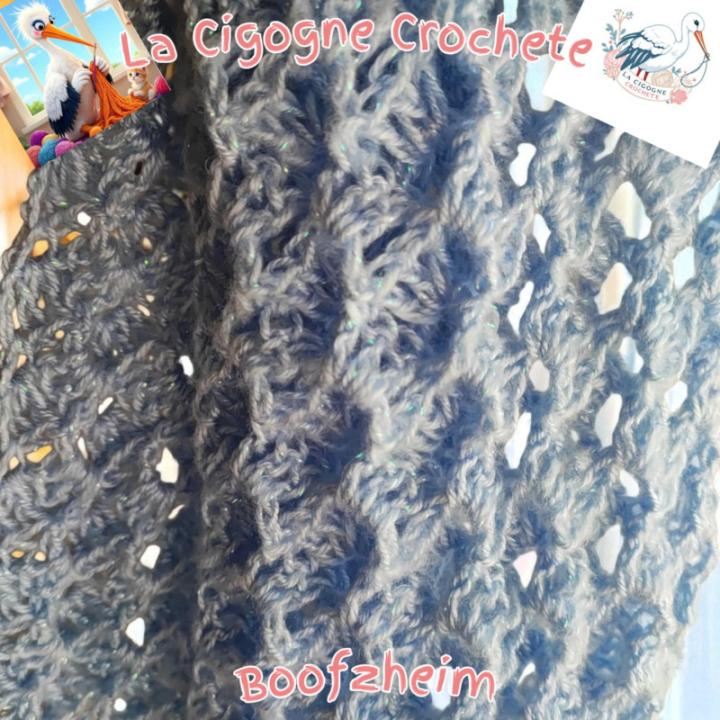 Écharpe crochet fait main modèle 4