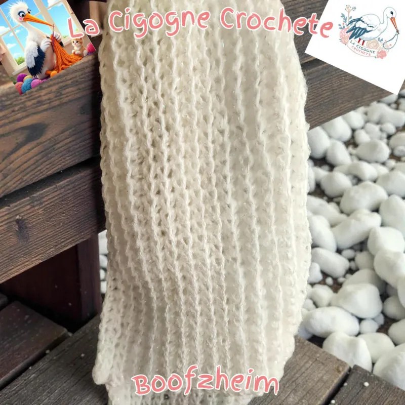 Écharpe crochet fait main modèle 8