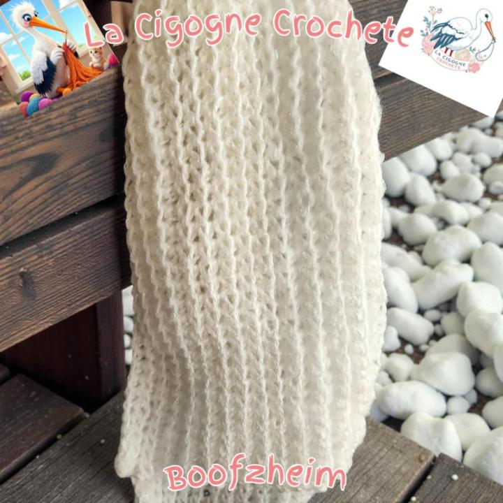 Écharpe crochet fait main modèle 8