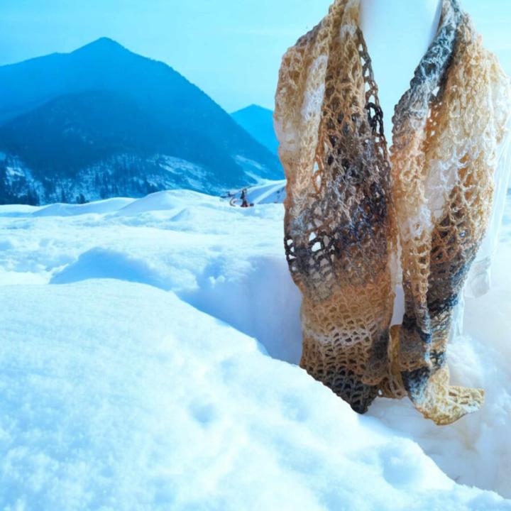 Écharpe crochet fait main modèle 13