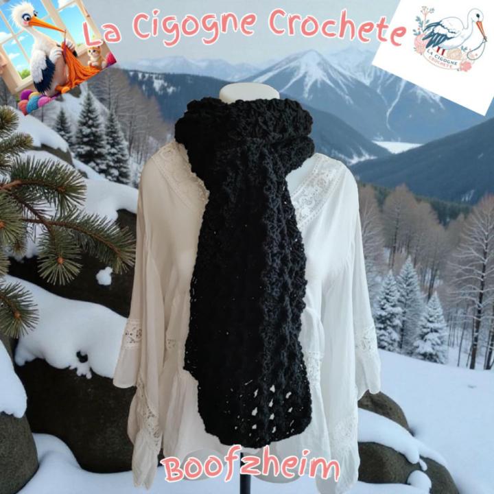 Écharpe crochet fait main modèle 15