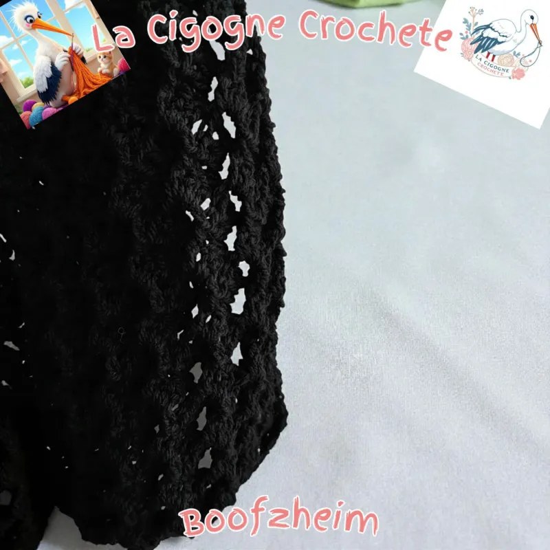 Écharpe crochet fait main modèle 15