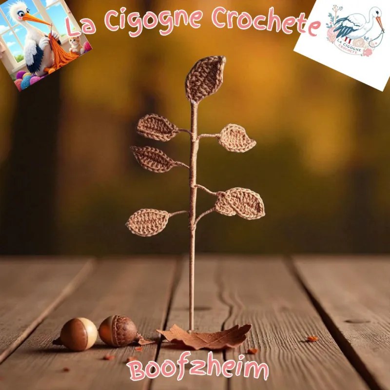 Fleur crochet fait main modèle 8