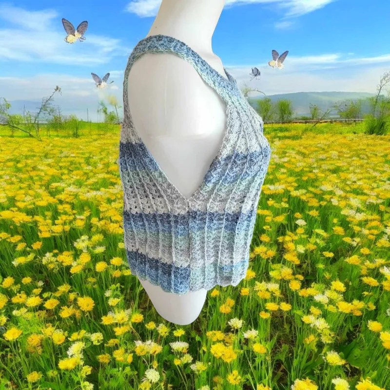 Haut été crochet fait main modèle 5