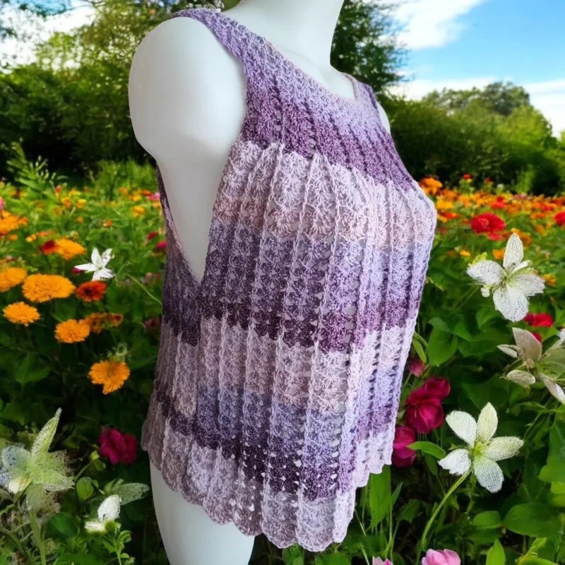 Haut été crochet fait main modèle 6