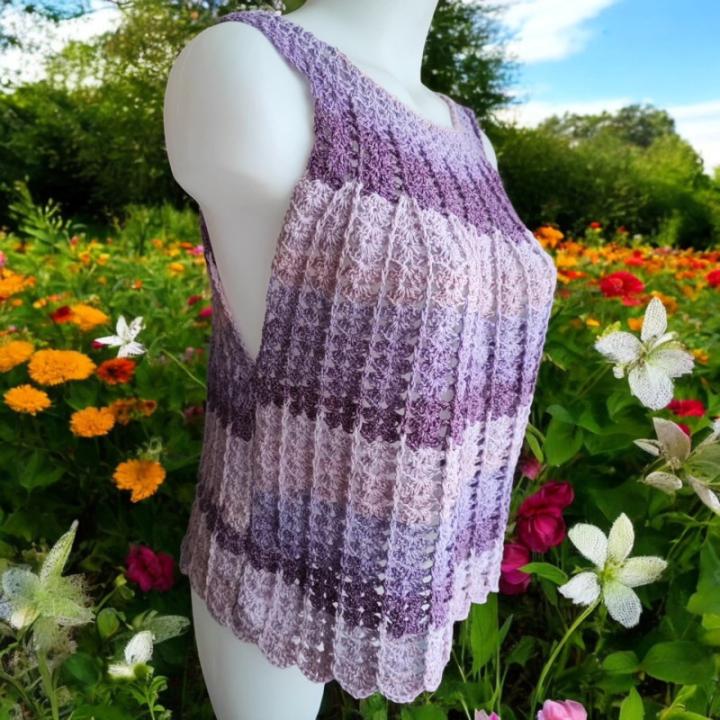 Haut été crochet fait main modèle 6