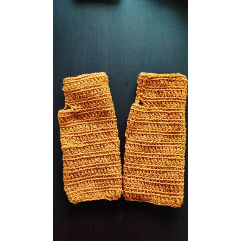 Mitaines modèle 1 crochet fait main