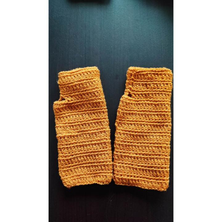 Mitaines modèle 1 crochet fait main