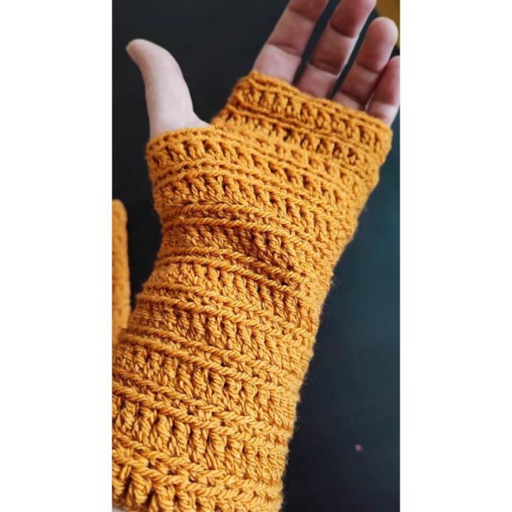 Mitaines modèle 1 crochet fait main