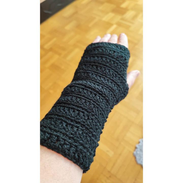 Mitaines modèle 2 crochet fait main texturé