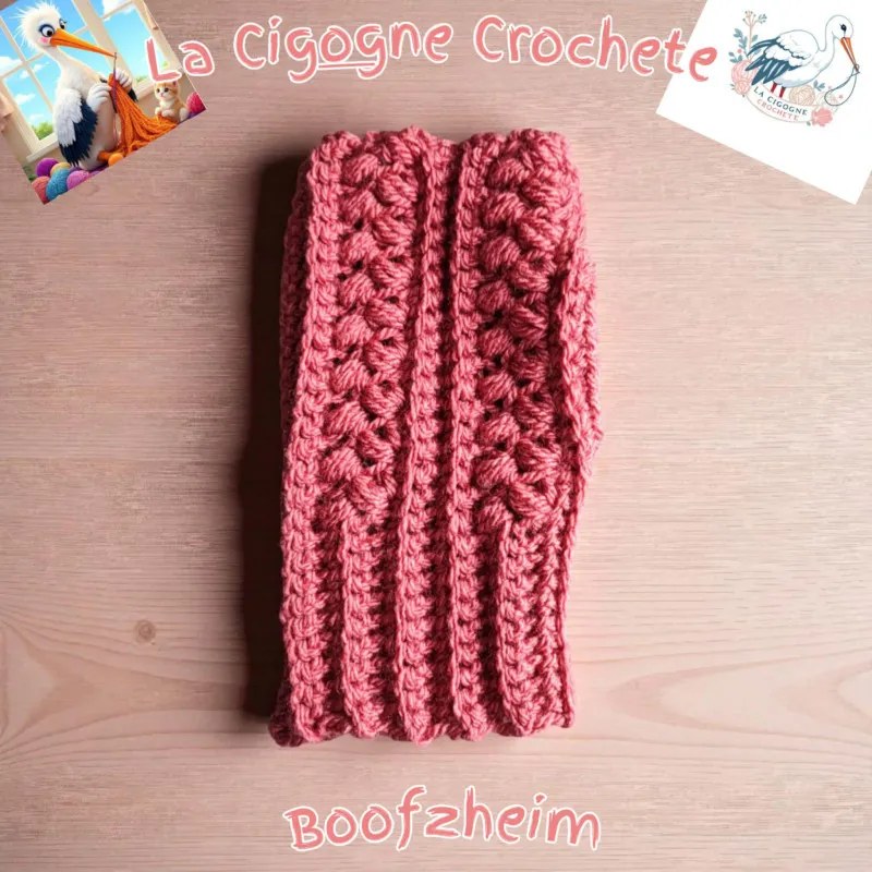 Mitaines modèle 4 crochet fait main couvrantes
