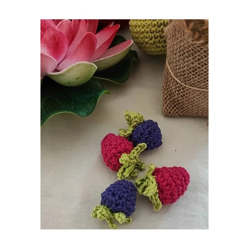 Panier fruits légumes crochet fait main
